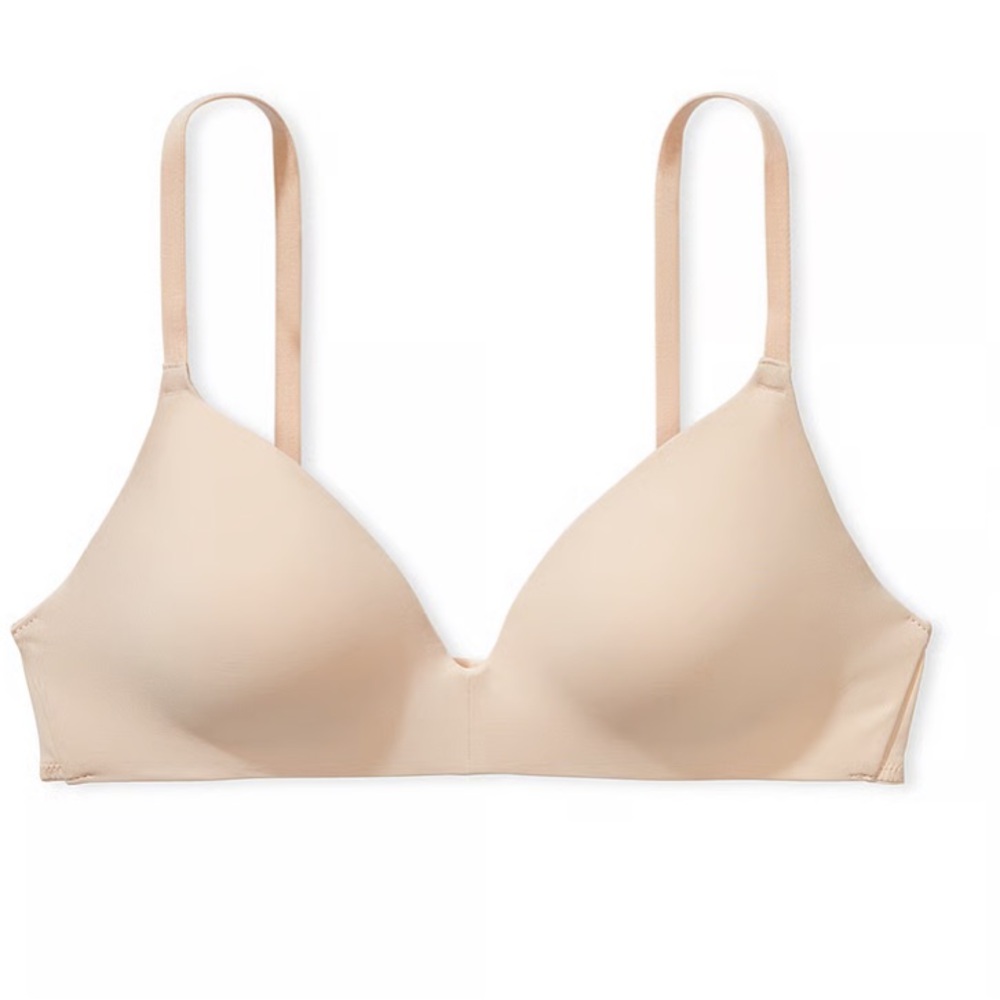 Victoria's Secret Pink Wear Everywhere Lightly Lined Wireless Bra Marzipan 32C